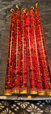 Vintage 12 Inch red Lucite Candles.  Set Of 6. picture