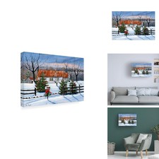 Trademark Fine Art Mom And Dads At Christmas Canvas Art 12x19 picture