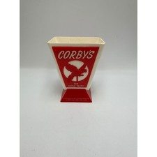 Vintage Corby's Whiskey Plastic Bar Display Sign Red Parrot Claremould NJ 4.5
