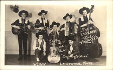 Lawrence MA Musical Group WLAW Radio Country Western c1930 RPPC bhn picture