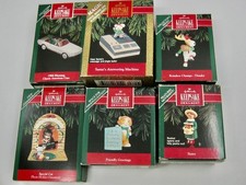 6 Hallmark Vintage 1992 Christmas Ornaments Original Boxes w/Price Tabs Keepsake picture