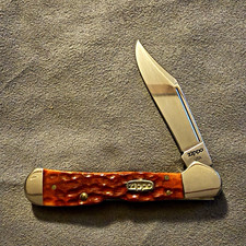 Extremely RARE Zippo USA Case Made Mini Copperlock Brown Jigged Bone Stainless picture