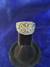 Vintage Estate WWll U S Army Signal Corps (Notify Inscribed) Sterling Ring picture