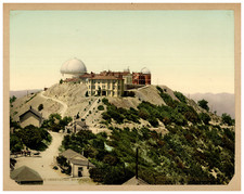 USA, California, Mount Hamilton, Observatory photochromic, vintage photochromic picture