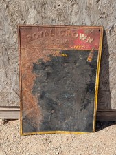 Vtg Original Royal Crown Cola Menu Board Donasco USA Made  *Roached* Estate Find picture