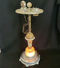 Mico Decorative Electric Cigarette Stand with Marbled Stem Working Lighter 1930s picture