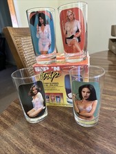 Spencer 1984 Vintage Sip N Strip Fantasy Drinking Glasses USA picture
