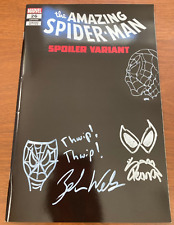 Amazing Spider-Man ASM #26 LGY 920 Spoiler variant SIGNED ZEB WELLS STEGMAN OBO picture