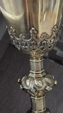 Large Antique Sterling Silver Chalice picture