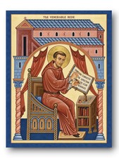 Saint Bede the Venerable Icon — English Church Father | 12x15 cm (5”x6”) picture