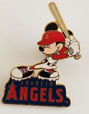 MLB ANAHEIM ANGELS BASEBALL MICKEY MOUSE RETIRED GWP PIN-FREE SHIPPING  picture
