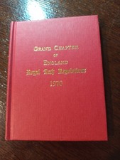 1970 Freemasonry masonic Grand Chapter of England Royal Arch Regulations /26 picture