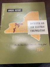 RG+E  rochester gas and electric annual report year ending december 31 1947 picture