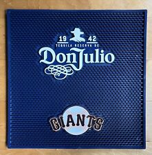 DON JULIO TEQUILA/SF GIANTS Rubber Service Wait Station Square Spill Bar Mat NEW picture