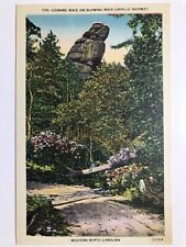 1940 Leaning Rock Western North Carolina Postcard picture