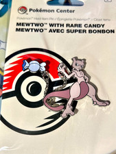 Mewtwo with Rare Candy Pin - Limited Edition Pokemon Center Original New Sealed picture