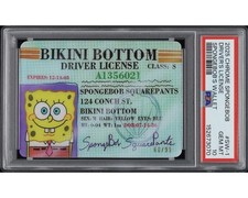 2025 Topps Chrome SpongeBob Driver's License #SW-1 PSA 10 60/99 picture