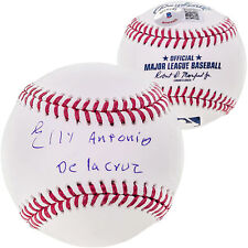 ELLY DE LA CRUZ AUTOGRAPHED MLB BASEBALL REDS FULL NAME BECKETT WITNESS 207567 picture