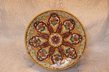Pueblo Me'x CA Talavera Pottery Plate Hand Painted and Signed. picture