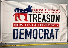 DONALD TRUMP FLAG FREE USA SHIP Dem Treason Save America Vance USA Sign 3x5' picture