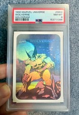 '90 Marvel Universe series 1 Wolverine HOLOGRAM PSA 8 - near perfect centering picture