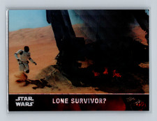 2016 Topps Star Wars: The Force Awakens Chrome Refractor #21 LONE SURVIVOR? picture
