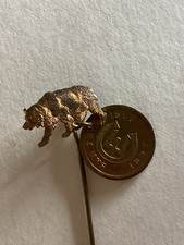 1897 San Francisco CE -  Carmel Mission Stick Pin with Medal and Bear picture