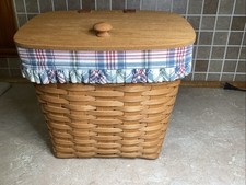 Longaberger Hostess Mail Basket Liner Protector Hardware 1995 - 12” X 11.5”-EUC picture