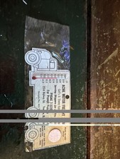 NOS Acme Motor Freight Advertising Thermometer With Weather Checker picture