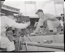 Pitcher Vic Raschi Pitching in Front of Camera - Pitcher Vic R - 1953 Old Photo picture