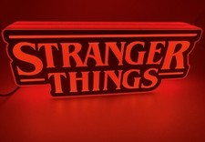 Light Up Stranger ThingsLed Light Up Decoration Sign Extra Large XL 9”-10” Wide picture
