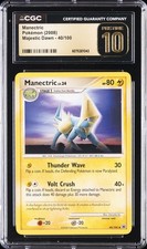 2008 POKÉMON MAJESTIC DAWN #40/100 MANECTRIC CGC 10 PRISTINE picture