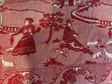 Antique Woven Karameloti Greek 1800's Jacquard Weave Coverlet 70”× 87 picture