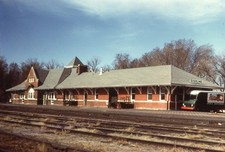 RS DUPLICATE SLIDE UP UNION PACIFIC DEPOT+TRACK SCENE - STERLING COLORADO picture