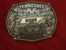Rodeo X~Treme Bull Riding Champion☆2025☆Nashville Tenn.☆Trophy Buckle☆Rare☆T61 picture