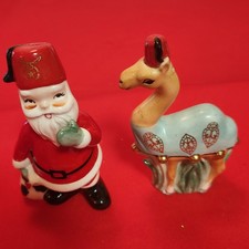 Very RARE Vintage Shriner Christmas Salt and Pepper Shakers picture