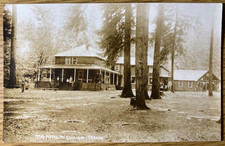 1910 RPPC - GEISENDORFER HOTEL real photo postcard CASCADIA STATE PARK, OREGON picture