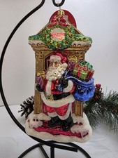Christopher Radko Knock Knock Nick 1017902 Santa Door Christmas Ornament 7.5