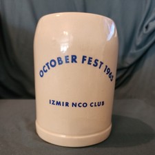 October Fest 1965 Stein Izmir NCO Club .5L Mug Turkey picture