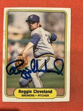 Reggie Cleveland 🔥🔥MLB: 1982 Fleer 🔥🔥Autograph🔥🔥 picture
