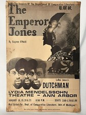 Vintage Black Americana 1964 LeRoi Jones Amiri Baraka DUTCHMAN Flyer Poster picture