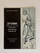 Vintage 1960's Sky Climber Rigging Hoists Brochure Bulletin Catalog picture