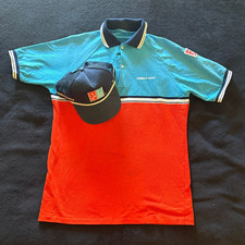 Vintage Domino s Pizza shirt and hat WOULD BE GREAT FOR Holloween..1 picture