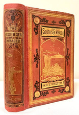Antique Whaling Book 1875 First Edition Ornate Gilt Decorative Pictorial Binding picture