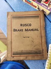 Vintage 1931 Rusco Brake Service Manual – Automotive Repair Data Book Russell picture