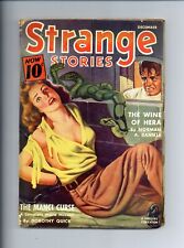 Strange Stories Pulp Dec 1940 Vol. 4 #3 VG picture