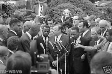 1963-Civil rights leaders after meeting with Pres. John F. Kennedy-March on DC picture