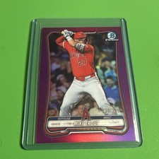 Mike Trout 2026 Bowman Chrome Baseball /299 Fuchsia Refractor #75 picture