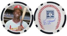 LOU BROCK / ST. LOUIS CARDINALS - POKER CHIP - GOLF BALL MARKER ***SIGNED*** picture