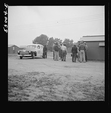 Photo:Bridgeton New Jersey 1942 FSA Farm Workers Camp Police Investigation picture
